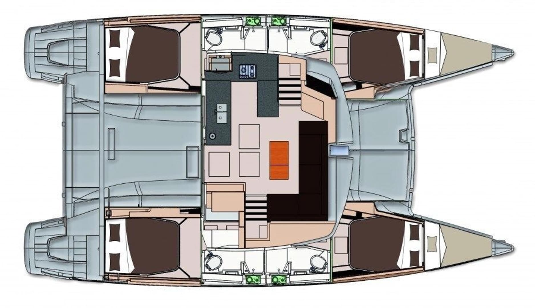 Bald Eagles Fountaine Pajot Helia 44 - photo 9