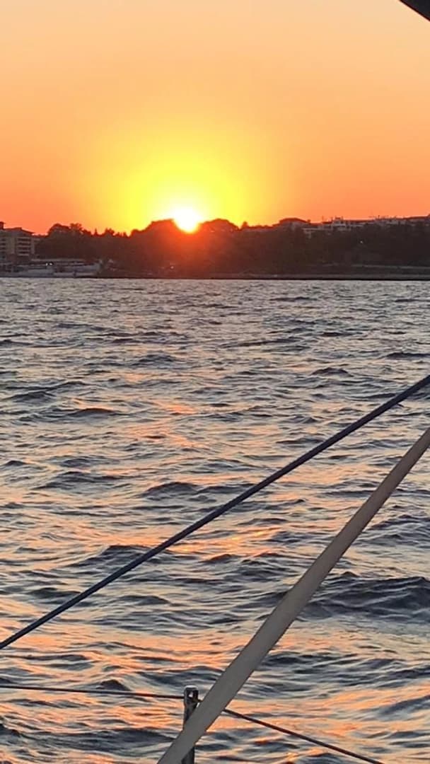 Sunset sea trip - boat photo