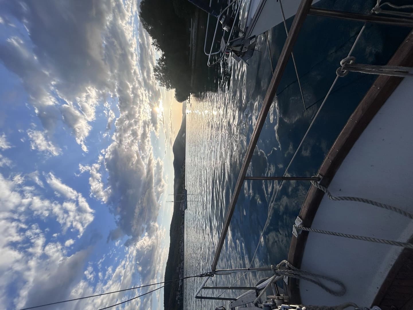 Amazing walk along the Tivat Bay - boat photo