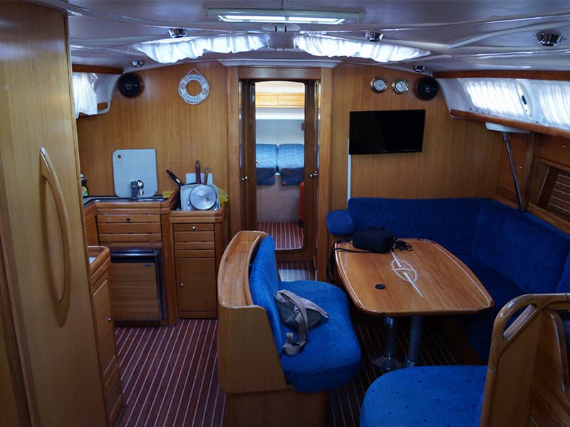 Boat interior