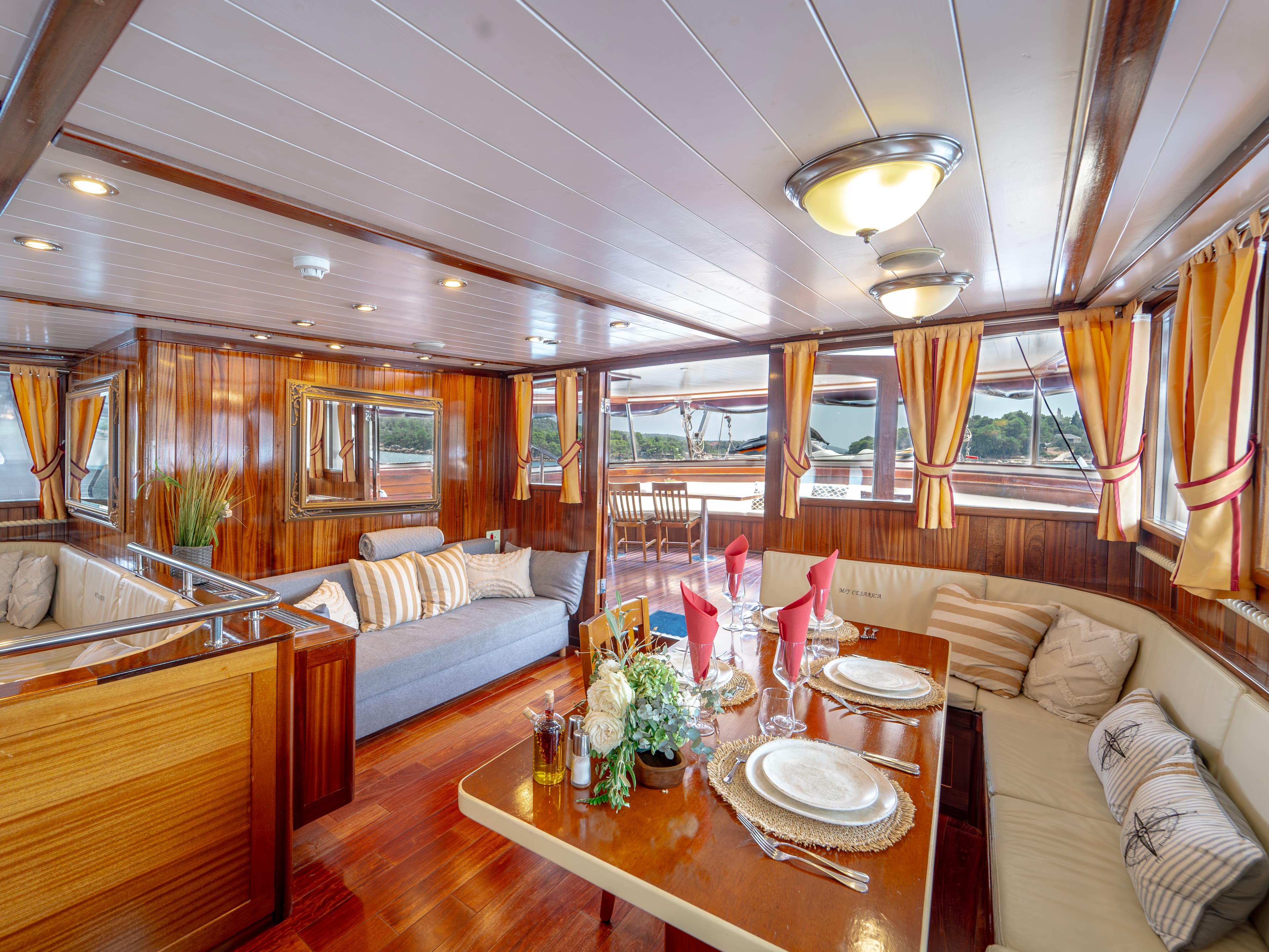 Boat interior